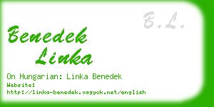 benedek linka business card